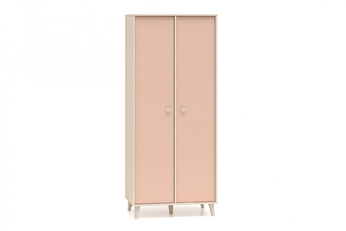 Šatní skříň Marla 80 cm - písková béžová / millennial pink