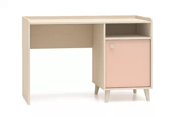 Písací stôl dzieciece Marla 120 cm - piasek pustyni / Ružová / millenial pink