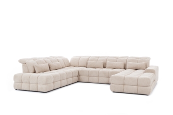 Rohová sedací souprava Magnelio U II z elektricky wysuwanym sedadlem