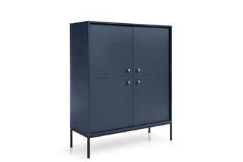 Komoda Eladia 104 cm štvordverová - granat - Limitovaná ponuka