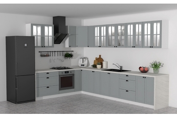 Komplet nábytku kuchennych Linea 230x350cm - šedá grey
