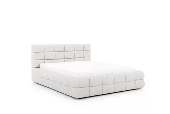 Postel pro ložnice Magnelio 180x200 s úložným prostorem- béžová boucle Raven 22