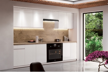 Komplet nábytku kuchennych Aspen 260cm z cokolem - bílý lesk