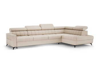 Rohová sedacia súprava Nardo Maxi s funkciou spánku pravá strana - béžový plusz Pretty 03 