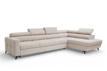 Rohová sedacia súprava Nardo Maxi s funkciou spánku pravá strana - béžový plusz Pretty 03 