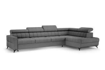 Rohová sedací souprava Nardo Maxi rozkládací pravá - šedá plusz Pretty 17