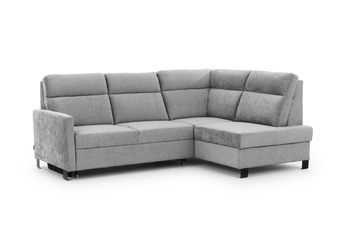 Rohová sedacia súprava Loario L pravá strana z waskim bokiem - šedý šenil Perfect Harmony 80