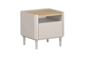 Nočný Stolík Elivo 50 cm z szuflada na nôžkach - kašmír / Dub olejowany