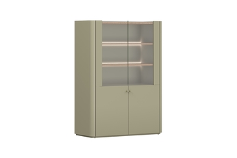 Vitrína Elivo 100 cm - eukaliptus / dub baltic dune