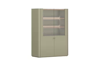 Vitrína Elivo 100 cm - eukaliptus / Dub baltic dune