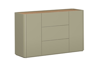 Komoda Elivo 150 cm se zásuvkami - eukaliptus / dub baltic dune