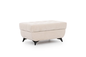 Taburet čalouněná s úložným prostorem Dragonis - béžová šenil Ditra New 20