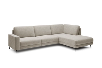 Rohová sedací souprava Elentio L rozkladany pro obývacího pokoje pravá - béžová plecionka Loft 02 Beige