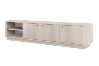 skříňka RTV Vesper 3D 187 cm - kašmír / zlote Úchytky