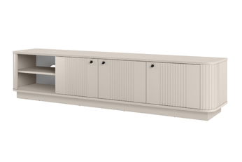 skříňka RTV Vesper 3D 187 cm - kašmír / černá Úchytky