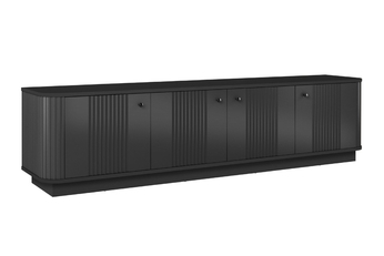 TV skrinka Vesper 4D 187 cm - Čierny / čierny úchyty