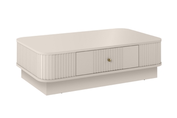 Stolík kawowy Vesper 103x60 cm z szuflada na sokelu - kašmír / zlaté Úchytka