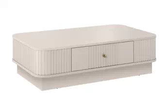 Stolík kawowy z szuflada Vesper 103x60 cm - kašmír / zlaté Úchytka