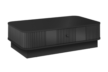 Stolík kawowy z szuflada Vesper 103x60 cm - Čierny / Čierny Úchytka