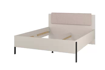 Posteľ Jukon 160 x 200 - kašmír / čierny nožičky