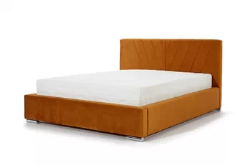Postel pro ložnice Catalia 180x200 s úložným prostorem Catalia - hořčice samet hydrofobní  Monolith 48