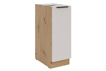 Skrinka Kuchynská dolná Arvani D30 s košíkom cargo - kašmír / Dub artisan