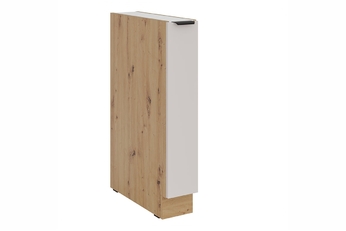 Skrinka Kuchynská dolná Arvani D15 s košíkom cargo - kašmír / Dub artisan