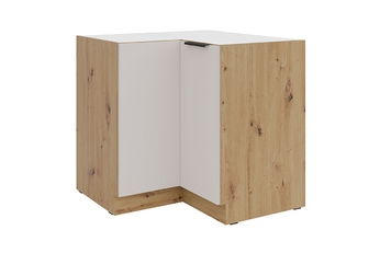 Skrinka Kuchynská dolná Arvani DN90x90 rohová dvojdverová - kašmír / Dub artisan