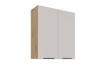 Skrinka Kuchynská závesná Arvani 80 G-90 dvojdverová - kašmír / Dub artisan