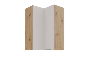 Skrinka Kuchynská závesná Arvani 60x60 GN-90 rohová dvojdverová - kašmír / Dub artisan