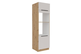 Kuchyňský sloupek Arvani 60 DPM-210 pro vestavnou troubu a mikrovlnku - kašmír / dub artisan