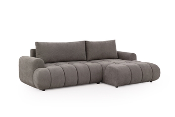 Rohová sedacia súprava Lutario Mini s funkciou spánku pravá strana - Hnedá plecionka hydrofobowa Venice 2022