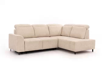 Rohová sedacia súprava Magnis L s funkciou spánku pravá strana - Béžová plecionka Magni 206.03 - Koncovka Série