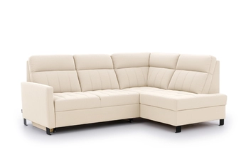 Rohová sedací souprava Gespano L pravá z waskim bokiem - kremowa Pletenina Sand 03