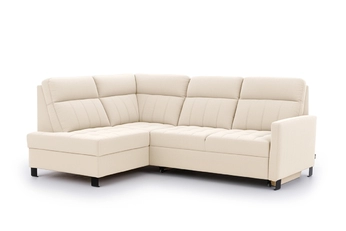 Rohová sedací souprava Gespano L levá z waskim bokiem - kremowa Pletenina Sand 03