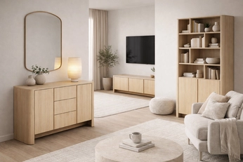 Komplet nábytku pro obývacího pokoje Sorrenti - dub vicenza