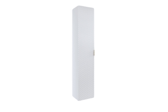 Závesná kúpeľňová skrinka Laura 35 cm - biela / biely mat pyramídy
