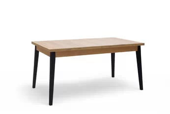 Stůl rozkladany Paris 160-200x90 cm - dub craft / černé nožičky