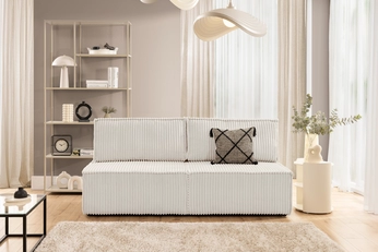 Pohovka Solvero rozkládací - světlý béžová plusz Tilia 01