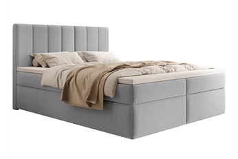 Boxspring posteľ Mareli 160x200 s úložným priestorom - šedá bukla Quelle 83