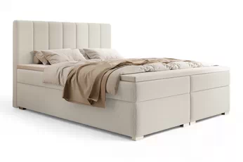 Postel boxspring Mareli 180x200 s úložním prostorem - světlý béžová bukla Quelle 02  Postel boxspring Mareli 180x200 s úložním prostorem - světlý béžová bukla Quelle 02