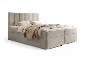 Boxspring posteľ Mareli 180x200 s úložným priestorom - ciemno Béžová bukla Quelle 05