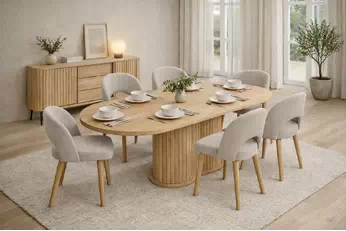 Komplet nábytku pro jídelny Luvio I - dub cremona