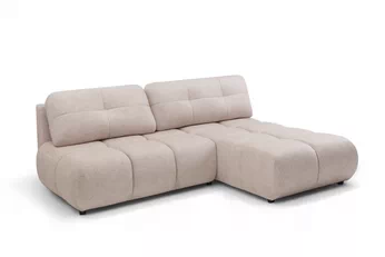 Rohová sedací souprava Lerio rozkládací - jasno béžová Pletenina hydrofobowa Blur 02