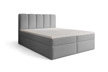 Boxspring posteľ Tenor 160x200 s úložným priestorom - šedá bukla Quelle 83 Boxspring posteľ Tenor 160x200 s úložným priestorom - šedá bukla Quelle 83