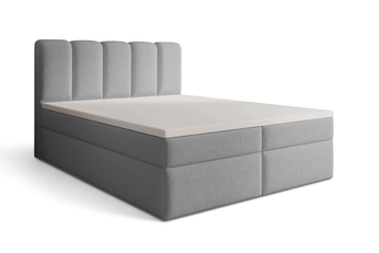 Boxspring posteľ Tenor 160x200 s úložným priestorom - šedá bukla Quelle 83