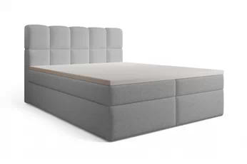 Boxspring posteľ Carello 160x200 s úložným priestorom - šedá bukla Quelle 83 