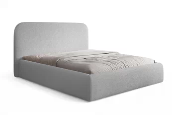 Posteľ čalúnená Rasel 160x200 S vnútorným úložným priestorom- šedá bukla Quelle 83