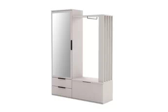 šatník Lagos do predsienie z zrkadlom - Béžová Pieskový