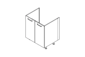 skříňka kuchyňská spodní KAMMONO OS DZ70 dvoudveřová pod zabudowe zlewu